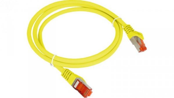 Patch-cord F/UTP kat.6 PVC 5.0m żółty KKS6ZOL5.0