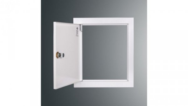 Drzwiczki rewizyjne SP 250x200 RAL9003, kołnierz szer.2,5cm