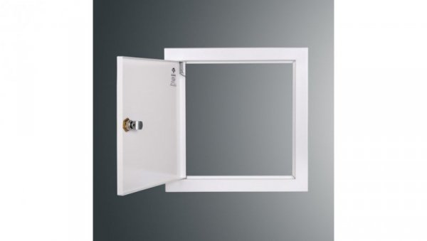 Drzwiczki rewizyjne SP 250x250 RAL9003, kołnierz szer.2,5cm