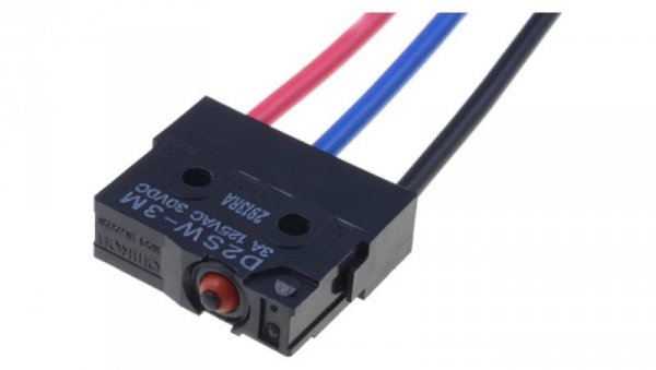 Mikroprzełącznik SNAP ACTION bez dźwigni SPDT 3A/125VAC IP67 D2SW-3M