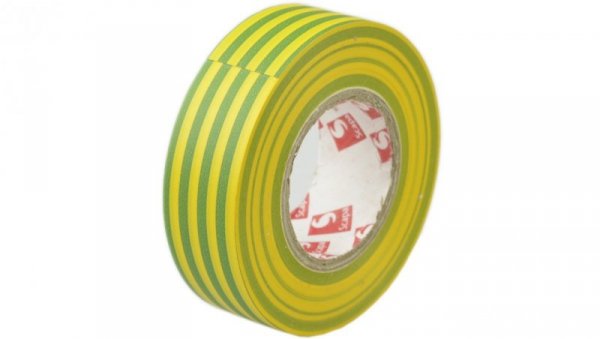Taśma izolacyjna 19mm/20m żółto-zielona PCV 2702