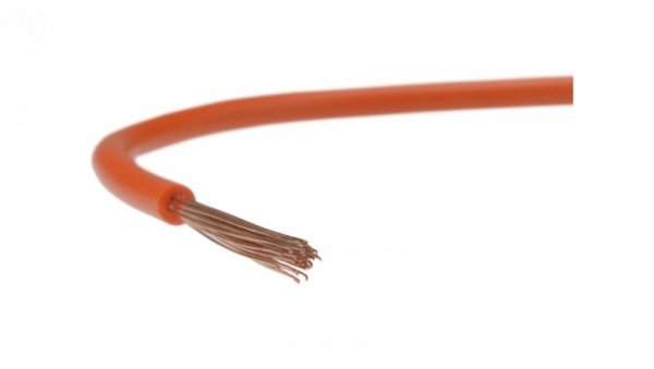Przewód instalacyjny H07V-K / LgY 6 750V pomarańczowy linka giętka Elektrokabel /100m/