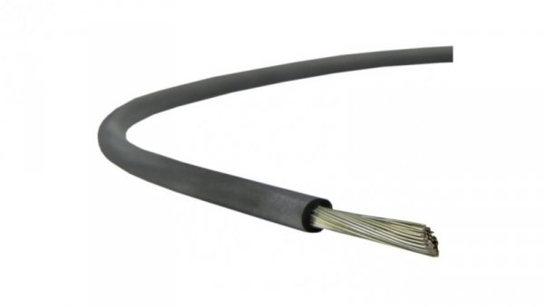 Kabel silikonowy SIF 180C 300/500V 6 ciepłoodporny LSOH czarny linka TKD /100m/