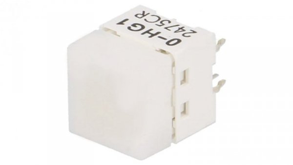 Przełącznik klawiaturowy Poz 2 SPST-NO 0,05A/24VDC biały LED B3W-9000-HG1N