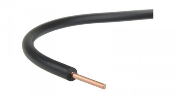 Przewód instalacyjny H07V-U / DY 2,5 750V czarny drut Elektrokabel /100m/