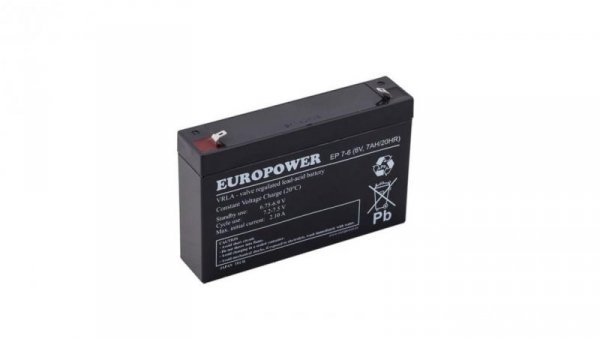EUROPOWER Akumulator 6V EP 7Ah żywotność: 6-9 lat