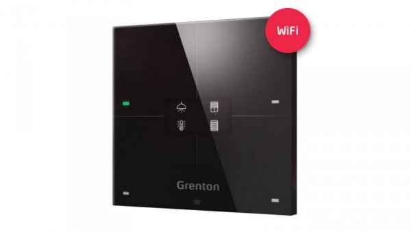 GRENTON SMART PANEL 4B WiFi, OLED, black, WSP-204-W-01
