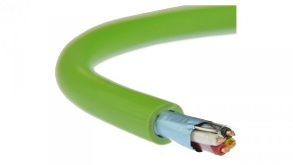 Kabel transmisyjny BUS do magistrali instalacyjnej EIB KNX 2x2x0,8 zielony Technokabel /25m/