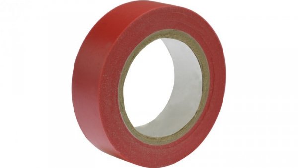 Taśma izolacyjna 15mm/10m czerwona PCV