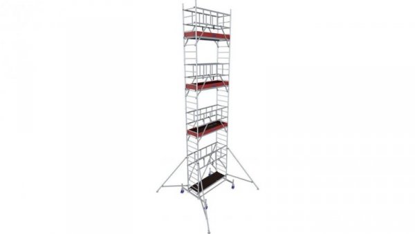 Rusztowanie aluminiowe jezdne ProTec KRAUSE - wysokość robocza 9,3m