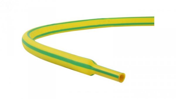 Rura termokurczliwa RC 6,4/3,2 żółto-zielona /1m