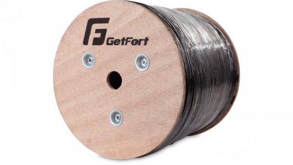 Kabel skrętka kat. 5e F UTP UV, żelowany, 500m (GF-5FTP-E-UVG-500) GETFORT