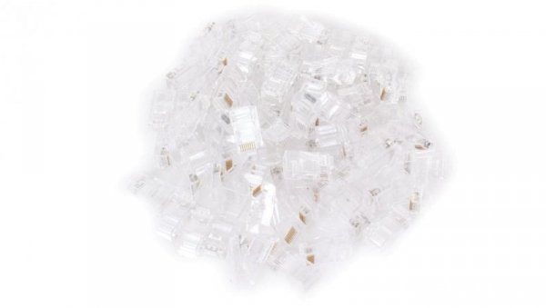 Wtyk sieciowy przelotowy RJ45 kat. 5e 8P8C, 100 szt. (GF-RJ45P-5UTP) GETFORT