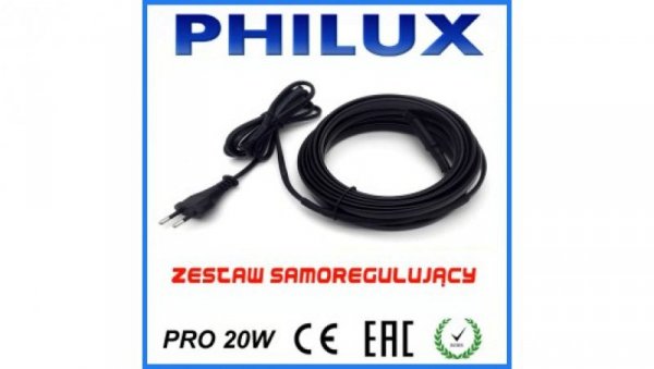 Kabel grzejny samoregulujący z wtyczką PRO 20W/m /10mb/