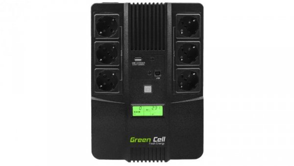 Zasilacz awaryjny UPS AiO z wyświetlaczem LCD 800VA 480W UPS07