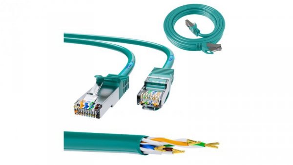 Patchcord LAN Miedź Kabel sieciowy skrętka 1Gbit/s Extralink Kat.6 FTP 1m