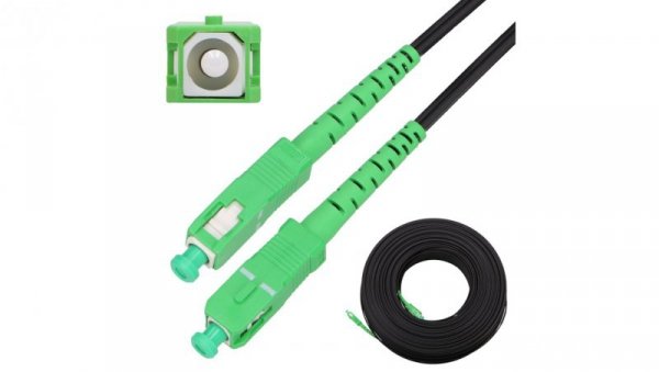 Patchcord wiszący, jednomodowy, Simplex, G.657A2, 125m Extralink SC/APC-SC/APC Płaski