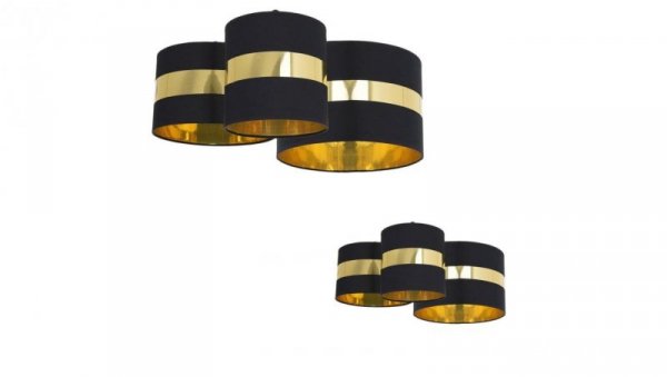 Lampa sufitowa PALMIRA BLACK / GOLD 3xE27 60W MLP63200 Milagro