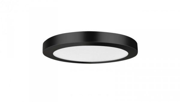 Okrągły czarny plafon YORK LED neutralna barwa światła do kuchni LP-330/1C 4BK Light Prestige