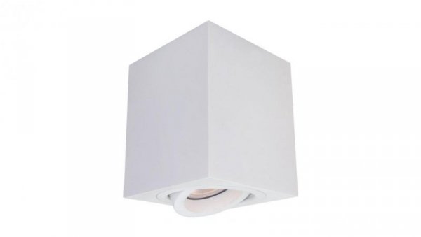 Oprawa LYON biały sześcian do holu z ruchomym oczkiem na GU10 LP-5881/1SM WH Light Prestige