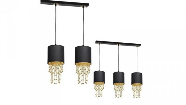 Lampa wisząca ALMERIA BLACK/GOLD 3xE27 MLP64400 Milagro