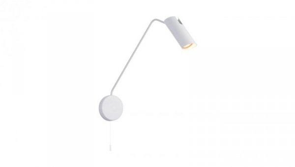 Kinkiet z wysięgnikiem i sznurkowym włącznikiem FUTURO biały na GU10 LP-17001/1WL WH Light Prestige