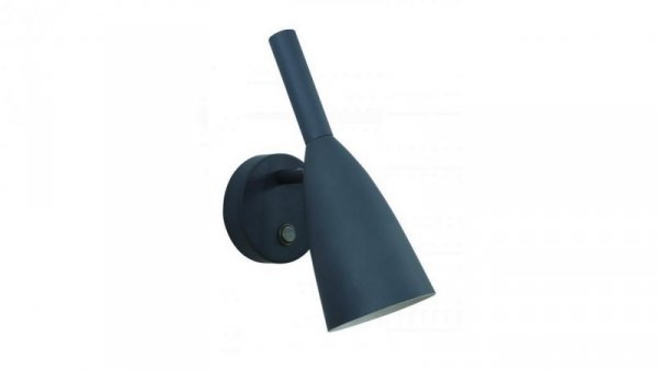 Klasyczny kinkiet SOLIN szary włącznik na rozecie LP-181/1W GR Light Prestige