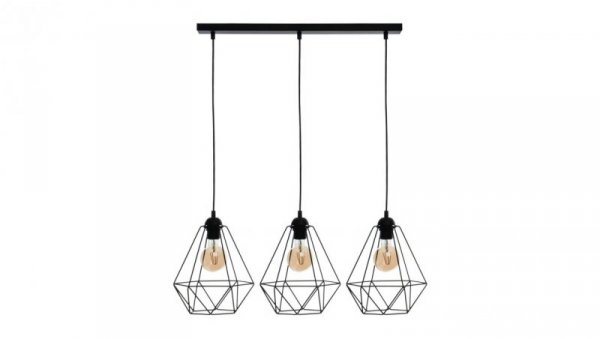 Lampa wisząca BASKET BLACK 3xE27 MLP7215 Milagro