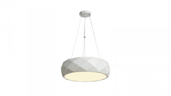 Lampa dekoracyjna wisząca do salonu REUS LED biały LP-8069/1P WH Light Prestige