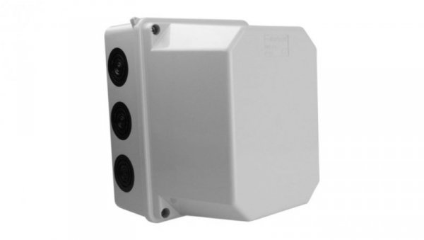 Puszka natynkowa z dławikami wym/wew 150x110x135 mm 10membran z wysoką pokrywą IP66 008.PG.CA.G M-L 2701