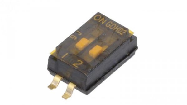 Przełącznik DIP-SWITCH Ilość sekcji: 2 OFF-ON 0,1A 50VDC SMT 1571983-3