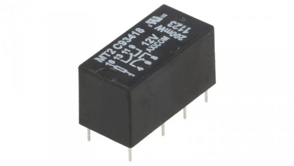 Przekaźnik elektromagnetyczny DPDT 12VDC max 250VAC max 220VDC 3-1462000-7
