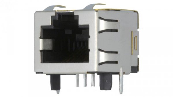 Gniazdo RJ45 8-pin Kat 5 ekranowane Układ 8p8c na PCB THT 1-406541-1