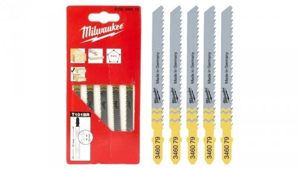 Zestaw brzeszczotów do wyrzynarki do blatów 5szt MILWAUKEE