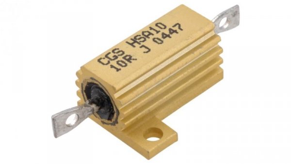 Rezystor drutowy z radiatorem przykręcany 16W 10 Ohm 0-1625966-4