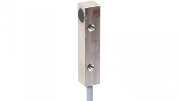 IB09C858, czujnik indukcyjny, 40x8x8mm, płaski, Sn: 2, 10-30V DC, PNP NO, Kabel 3m PVC, IP67, Niklowany