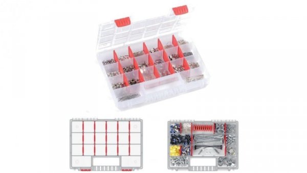 Organizer z przegrodami na akcesoria 344x249x50mm Kistenberg NORT 35