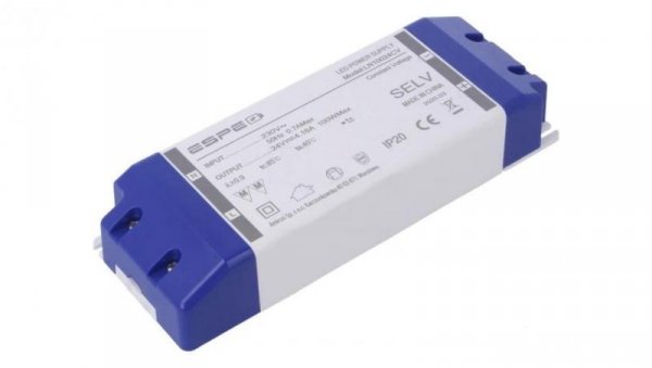 Zasilacz impulsowy LED 100W 24VDC 4,16A 220÷240VAC IP20 85 LN10024CV