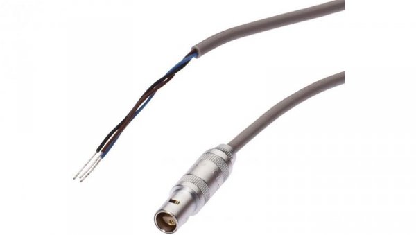 VK2000L4, Kabel przyłączeniowy, 2m, Lemo-mini Female 3pin Straight, Końcówka wolna, 3 żyły, -40-180C