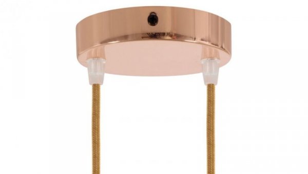 ROZETA DECO 2X METAL CYLINDER MIEDŹ