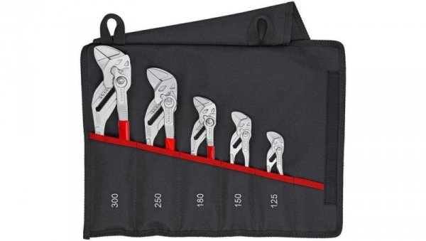 ZESTAW SZCZYPIEC DO RUR W ETUI 5-CZĘŚCIOWY 125-300MM.