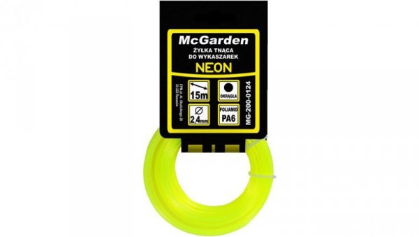 ŻYŁKA DO WYKASZARKI OKRĄGŁA NEON 2,4MM 15M
