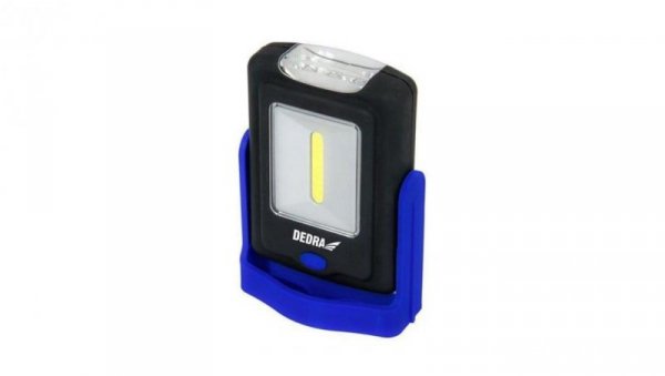 LATARKA 1W COB LED+3LED PROSTOKĄTNA Z PODSTAWĄ, BATERIĄ