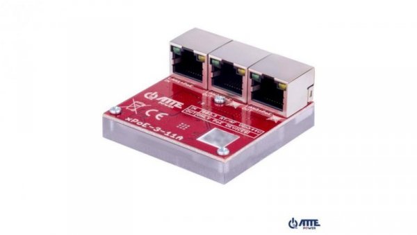 Switch PoE 3 portowy 10/100Mbps, extender (1xPoE IN 802.3at/af + 2xPoE OUT), zasilany z PoE (max 40W), sekwencyjny start PoE OUT