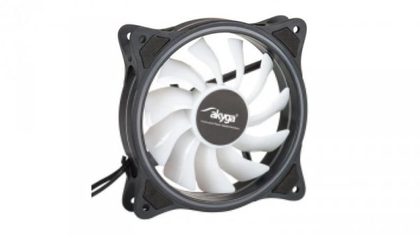 Wentylator systemowy Akyga AW-12D-RGB 120mm 15 LED RGB small 6 pin