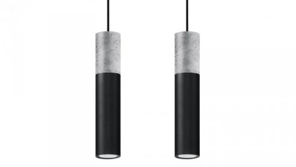 Lampa wisząca BORGIO 2 czarny