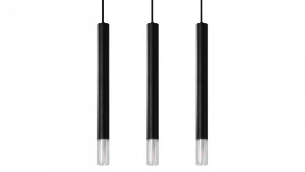 Lampa wisząca WEZYR 3 czarna
