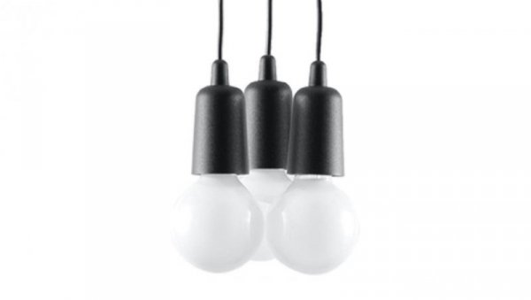 Lampa wisząca DIEGO 3 czarna