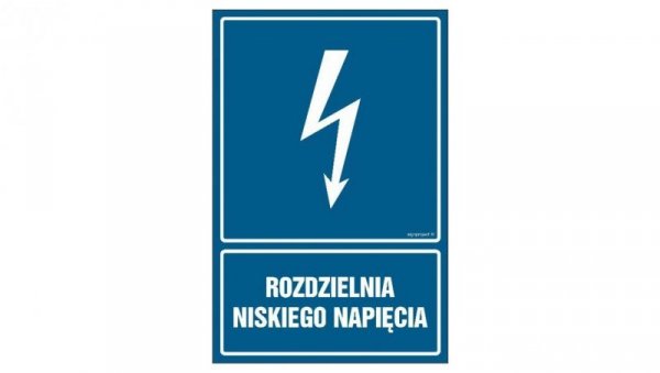ZNAK - HG033 Rozdzielnia niskiego napięcia 30 x 45 cm FN - Folia samoprzylepna