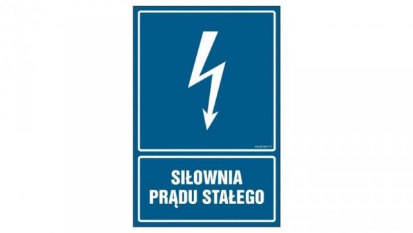 ZNAK - HG045 Siłownia prądu stałego 50 x 75 cm PN - Płyta 1mm